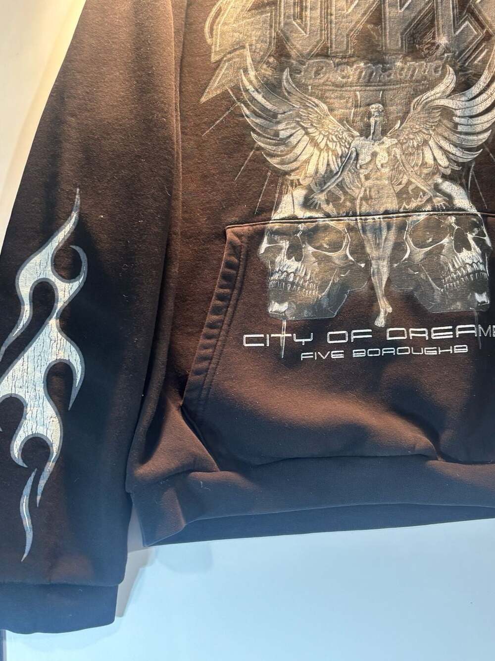 Supply & Demand City of Dreams Five Boroughs Graphic Hoodie Size M
